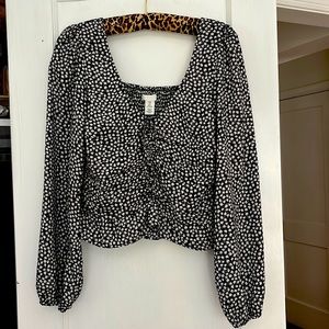 H & M Floral Crop Top